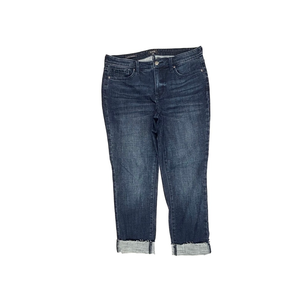 NYDJ Cuffed Alina‎ Legging Women's size 10 Dark Wash Blue Denim Jeans